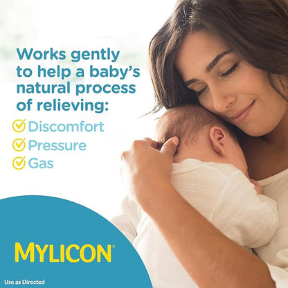 MYLICON Infants Gas Relief Drops for Infants and Babies, Dye Free Formula 1 Fluid