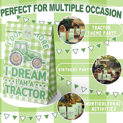 Tractor Party Favor Bags Tractor Goodie Bags Tractor Party Favors for Kids Tractor Birthday Party Supplies