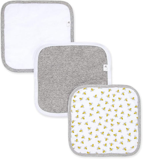 Washcloths, 100% Organic Cotton Washcloth Towel 3-Pack