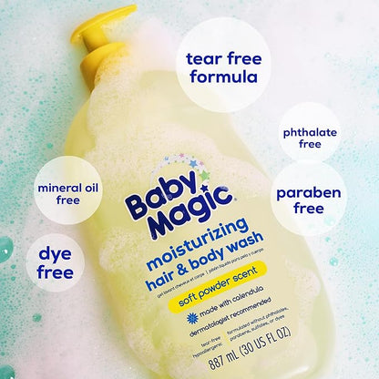 Baby Magic Moisturizing Hair & Body Wash, 30 Fl Oz 2)