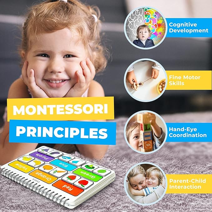 Preschool Busy Book for Toddlers, Montessori Toys for Toddlers, Autism Sensory Educational Toys, Preschool Learning, Kindergarten Learning Activities, Special Needs Toys