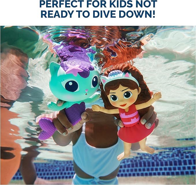 SwimWays Gabby’s Dollhouse Mercat Floatin' Figures, Swimming Pool Accessories & Kids Pool Toys, Gabby's Dollhouse Party Supplies & Water Toys for Kids Aged 3 & Up