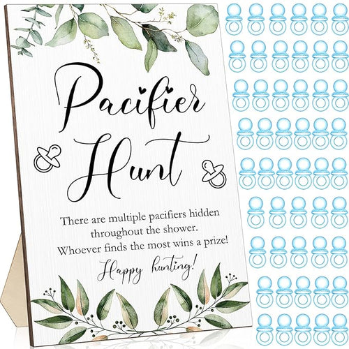 51 Pcs Cool Baby Shower Games Include Baby Pacifier Hunt 50 Acrylic