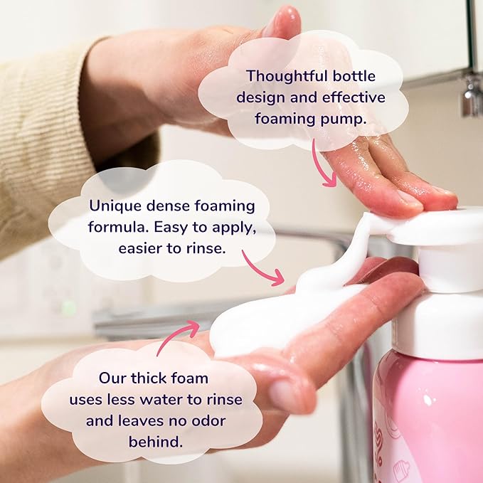 Unscented Foam Bottle Wash | Dish Soap Safe for Newborns 17 fl 1)