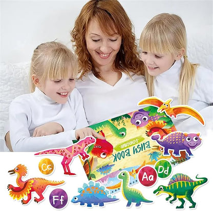 TIIANO Montessori Dinosaur Busy Book for Toddlers - Educational Learning Toy for 3-5 Year Old Boys and Girls, Perfect Birthday or Easter Gift