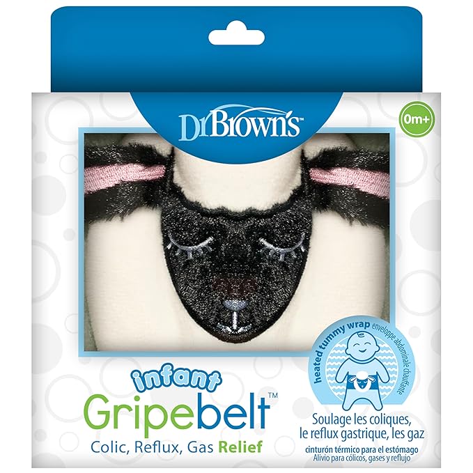 Dr. Brown's Infant Gripebelt Heated Belly Band, Soothe Baby's Tummy with Gentle Warmth and Compression 0m+