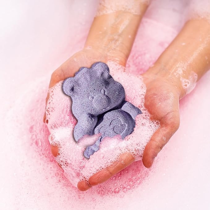 Care Bears 6 Pack Bubblegum Scented Bath Bombs - Ages 3+ Character Molded Bath Bombs – Fun & Bright Colors
