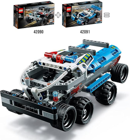 Technic Getaway Toy Truck, Pull-Back Motor, Monsters Truck Model, Vehicle Toys for Kids