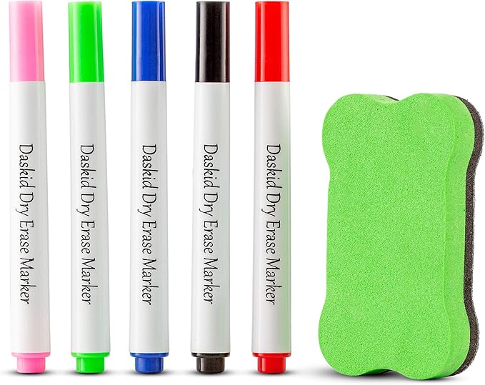 Tabletop Magnetic Easel Whiteboard (2 Sides) Includes:199 Magnetic ABC Alphabet Letters-Numbers-Symbol's, 5 Dry Erase Markers, & 1 Eraser. Drawing Art White Board Educational Kids Toy