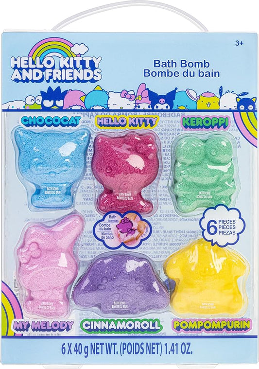 Hello Kitty and Friends Bath Bombs Set, 6 Piece 3+ Character