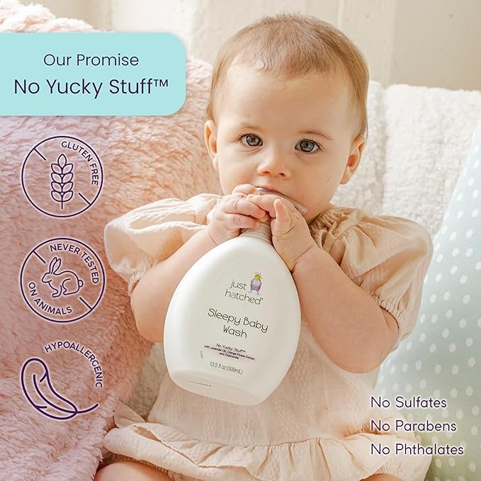 Sleepy Baby Wash Multi-Pack - Relaxing Bath + Body, Snuggly Yummy Fragrance 13.5 fl (6 Pack)
