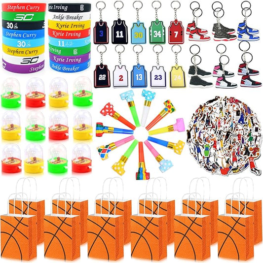 Sport Basketball Theme Party Favors Supplies for Boys Kids Goodie Bags Stuffers for Birthday Party Decorations