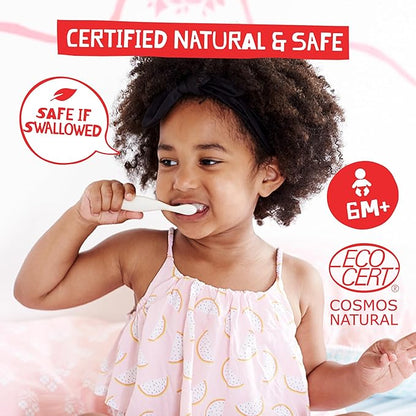 Jack N' Jill Natural Toddler Toothpaste for Baby, Kids and Infants 6 Months & Up, Fluoride Free Training Toothpaste for Toddlers 1-3 (1.76 Fl Oz (Pack of 2), Blackcurrant)