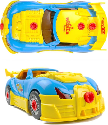 Big Mo's Toys Build Your Own Race Car - STEM Gift,1XBuildable Car