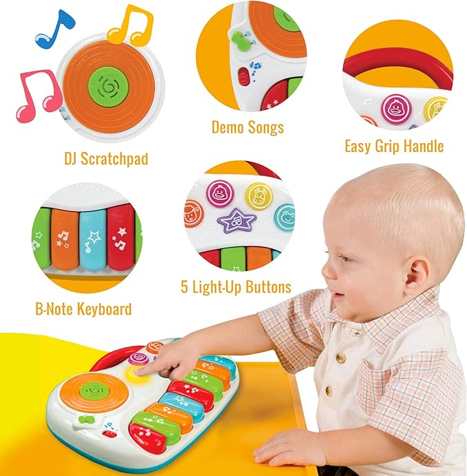 Musical Piano Toy for 1-3 Years Old Toddlers with Keyboard