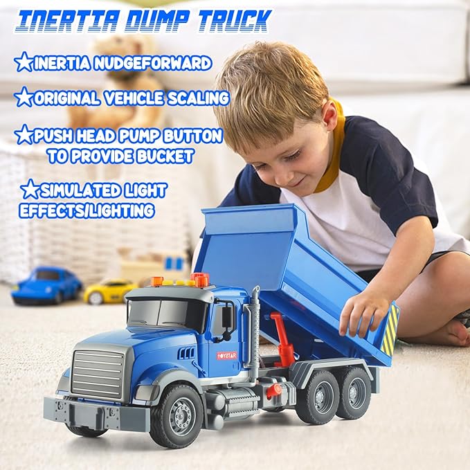 Dump Truck Toy construction toys Push & Go Car toys 3-5 Christmas
