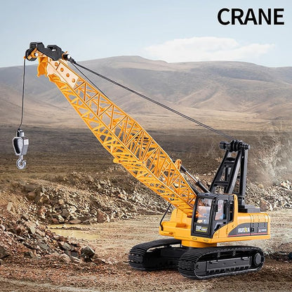 Gemini&Genius Crane Toys for Kids, Construction Vehicles Crane 1:35 Scale-15