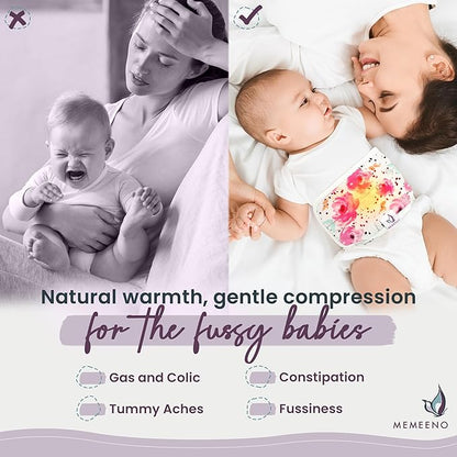 Baby Belly Band for Gas & Colic Baby Relief - Self Heating Belly Band Baby Belly Button Band Colic Band Tummy Wrap for Babies Colic Belt Baby Gas Wrap Colic Baby Relief Newborn