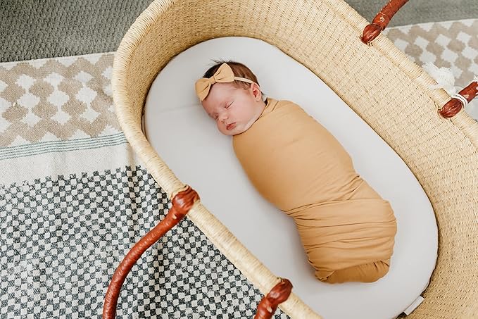 Copper Pearl Baby Bows: Stylish Headbands for Baby Girls, Premium Soft and Stretchy Baby Headbands