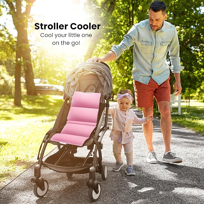 Car Seat Cooling Pad, Stroller Cooling Pad with Ice Pack for Babies Toddler and Kids, Sun and Heat Cover Protector for Summer Carseat Cooler Liner…