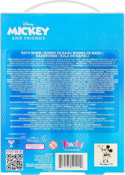 Mickey Minnie and Friends Bubblegum Scented Bath Bombs - Ages 3+ Character
