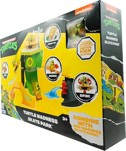 Teenage Mutant Ninja Turtles Toy, Turtle Madness Skate Park Playset, Classic Edition TMNT Playset for Kids, Ages 3+