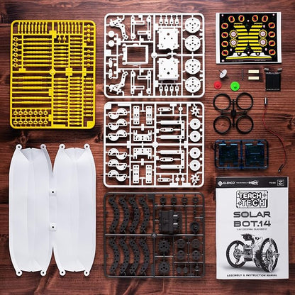 Teach Tech SolarBot.14, Transforming Solar Robot Kit, STEM Learning Toys for Kids 10+