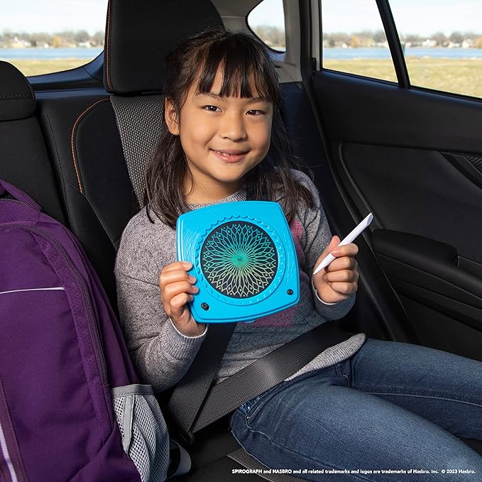 Spirograph Doodle Pad– Arts and Crafts, Scratch Art, LCD Writing Tablet for Kids, Kids Toys, Art Supplies, Drawing Kit, Spiral Art, Double-Sides Stylus, Build-in Storage, Stencils Included, Ages 5+