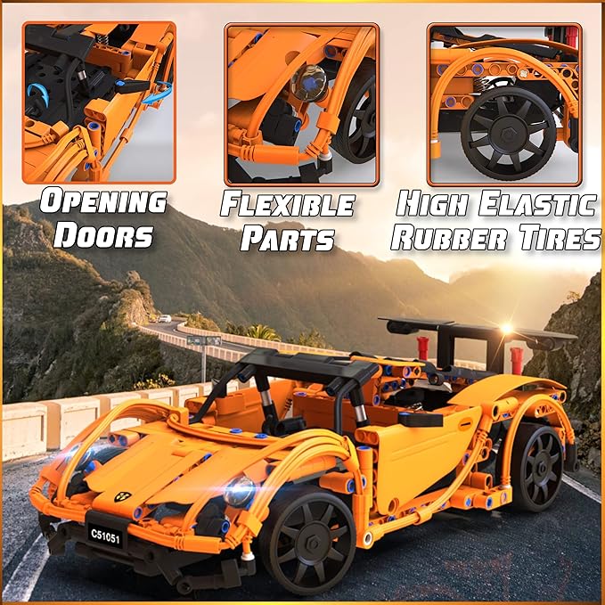 WISEPLAY STEM Kits for Kids Age 8-10 - 421 pcs RC Car Kits to Build - Stem Projects for Kids Ages 8-12 - STEM Building Toys for Boys Age 8-12 - Engineering Toys for Kids 8-10 - Build Your Own RC Car