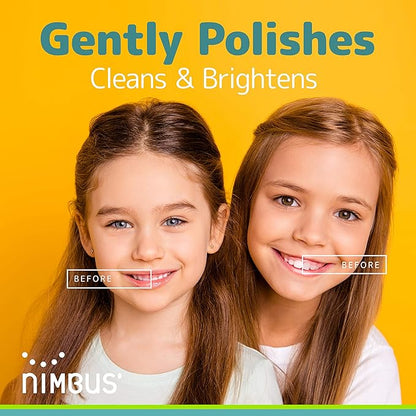 NIMBUS NIMBY Kid's Extra Soft Toothbrushes for Sensitive Teeth and Receding Gums, Periodontist Design Plaque Remover Travel Toothbrush, Individually Wrapped (4 Pack, Colors May Vary)
