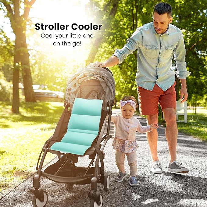 Car Seat Cooling Pad, Stroller Cooling Pad with Ice Pack for Babies Toddler and Kids, Sun and Heat Cover Protector for Summer Carseat Cooler Liner…