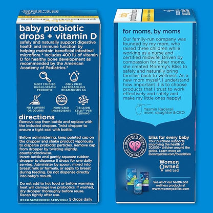 Mommy's Bliss Gripe Water Original 4 Fl Oz (Pack of 2) with 0.34 Fl 1)