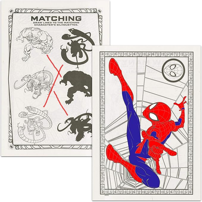 Superhero Ultimate Coloring Book Assortment for Kids 4-8 ~ 15 Books Featuring Avengers, Spiderman, Justice League, Superman, Star Wars Mandalorian, and More (Bundle Includes Stickers)
