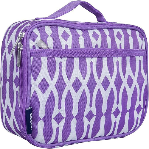 Wildkin Kids Insulated Lunch Box Bag for Boys & Girls, Reusable Kids Lunch Box is Perfect for Elementary, Ideal Size for Packing Hot or Cold Snacks for School & Travel Bento Bags (Wishbone)
