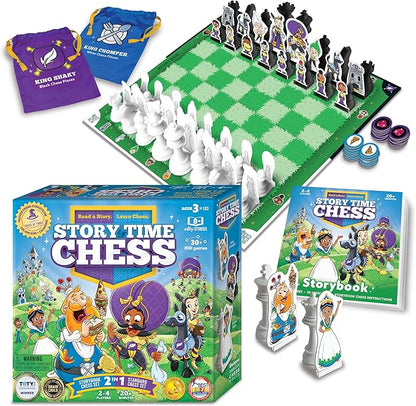 Story Time Chess - 2021 Toy of The Year Award Winner - Kids Chess Sets, Beginners Chess, Chess for Kids, Chess Game Toddlers, Learning Games for Kids, Chess for Beginners, No Stress Chess Game